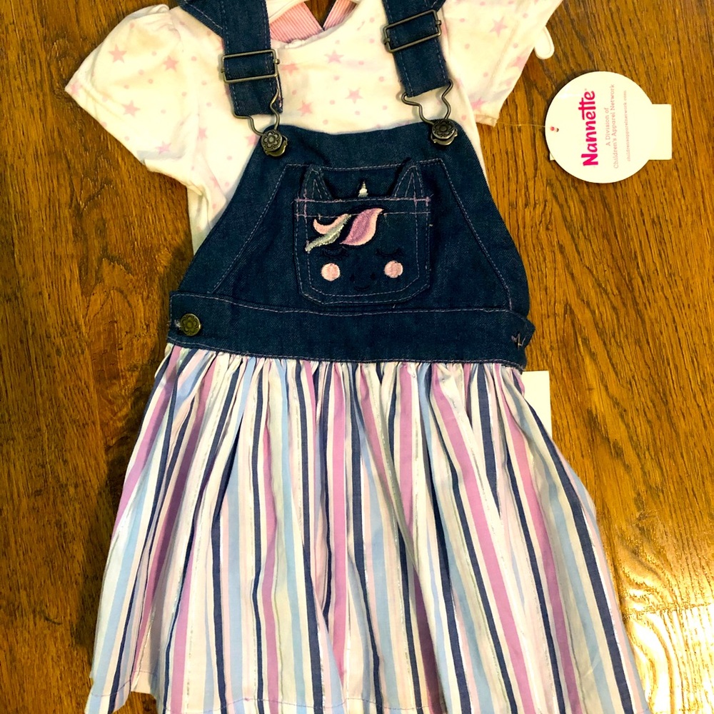 Two piece toddler unicorn dress